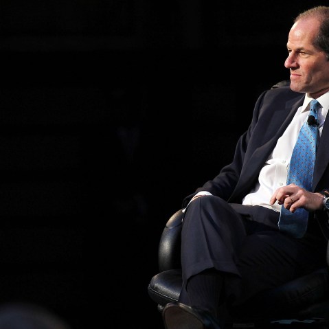 Former New York Governor Eliot Spitzer speaks at a forum on the future of New York on Sept. 16, 2010 at the New York Public Library in New York, N.Y. (Photo by Spencer Platt/Getty)