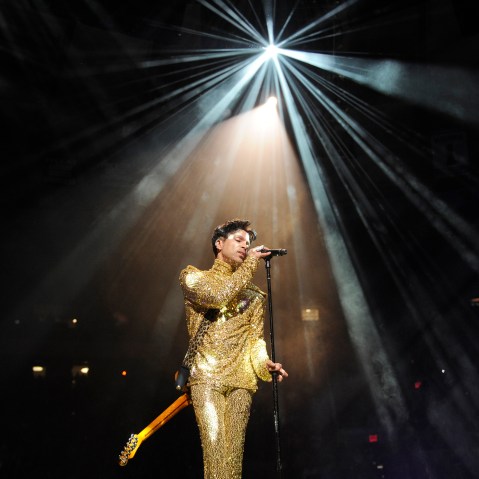 Prince performs during his "Welcome 2 America" tour at Madison Square Garden on Feb. 7, 2011 in New York, N.Y. (Photo by Kevin Mazur/WireImage/Getty)