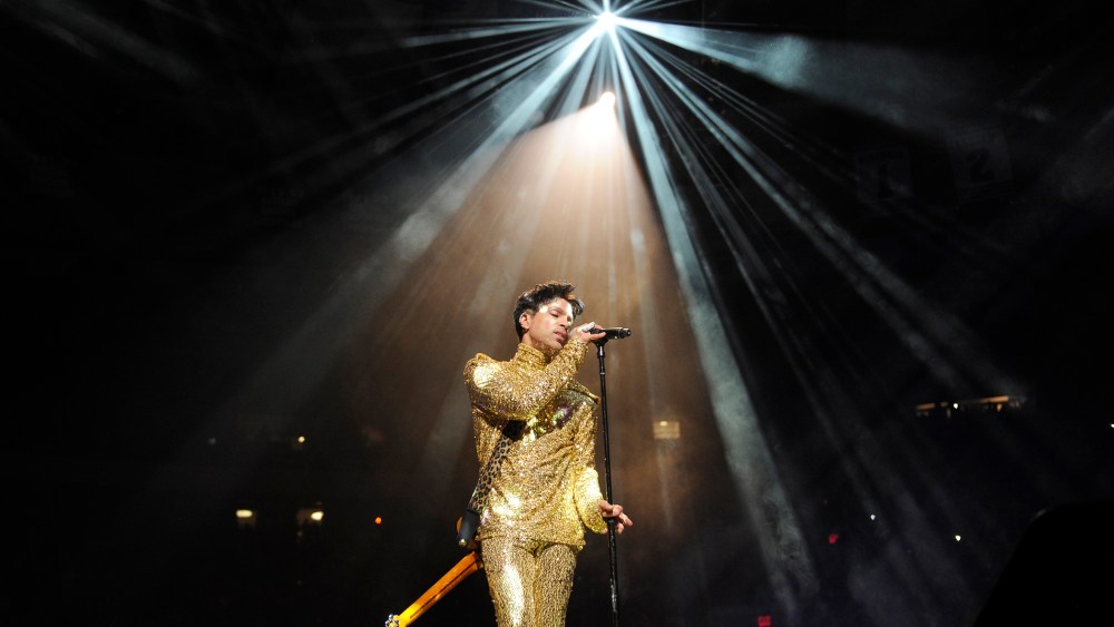 Prince performs during his "Welcome 2 America" tour at Madison Square Garden on Feb. 7, 2011 in New York, N.Y. (Photo by Kevin Mazur/WireImage/Getty)