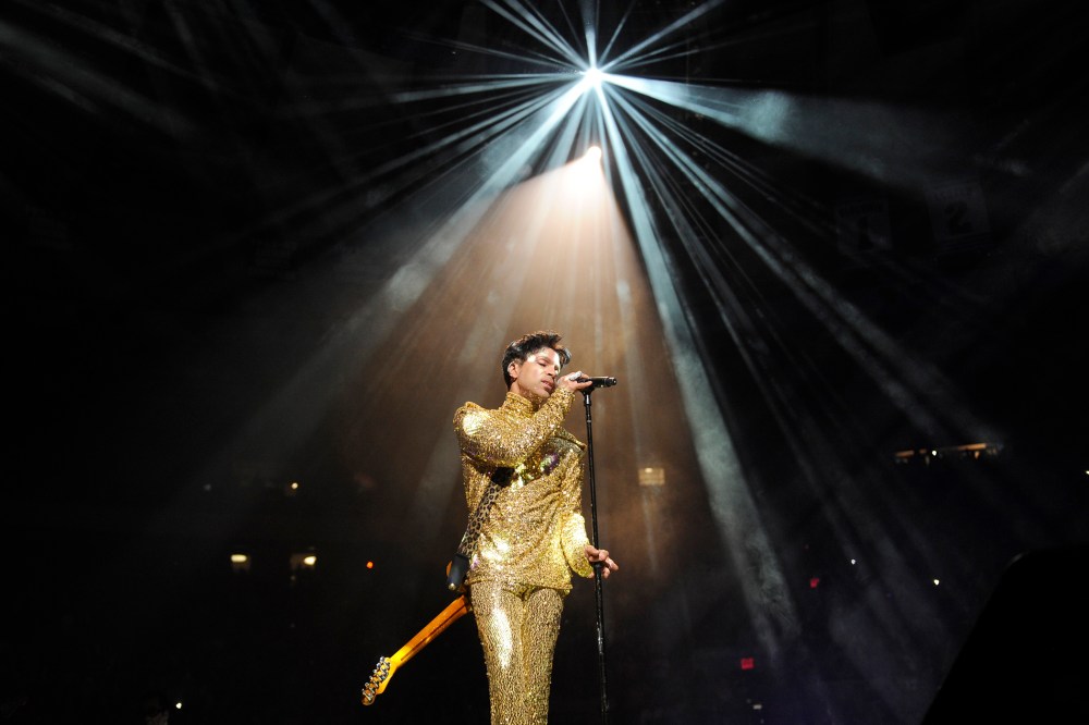 Prince performs during his "Welcome 2 America" tour at Madison Square Garden on Feb. 7, 2011 in New York, N.Y. (Photo by Kevin Mazur/WireImage/Getty)
