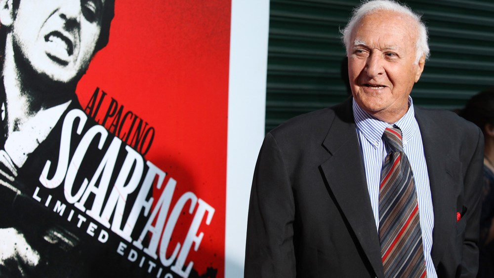 Robert Loggia arrives at the "Scarface" Blu-Ray DVD release party held at Belasco Theatre on Aug. 23, 2011, in Los Angeles, Calif. (Photo by Michael Tran/FilmMagic/Getty)