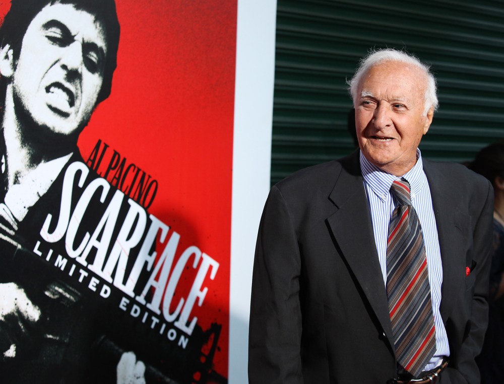 Robert Loggia arrives at the "Scarface" Blu-Ray DVD release party held at Belasco Theatre on Aug. 23, 2011, in Los Angeles, Calif. (Photo by Michael Tran/FilmMagic/Getty)