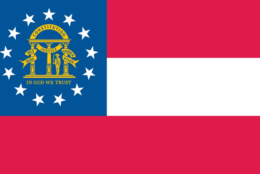 Flag Of The State Of Georgia