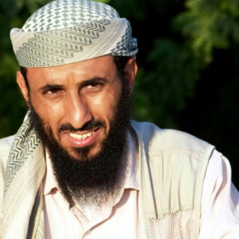 Al-Qaeda in the Arabian Peninsula (AQAP) chief Nasser al-Wuhayshi is pictured in the militant stronghold town of Jaar, in the southern Abyan province, on April 28, 2012. (Photo by stringer/AFP/Getty)
