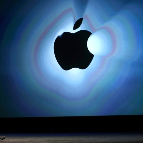 Apple CEO Tim Cook speaks during an Apple special event at the Yerba Buena Center for the Arts on Sept. 12, 2012 in San Francisco, Calif. (Photo by Justin Sullivan/Getty)