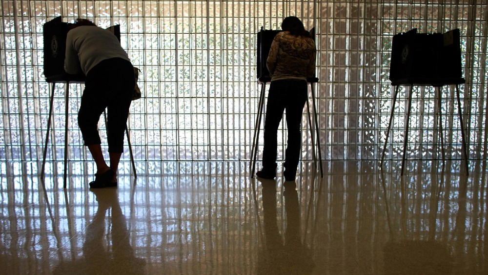 Voters cast their ballots on November 6, 2012 in Mansfield, Texas. (Photo by Tom Pennington/Getty)