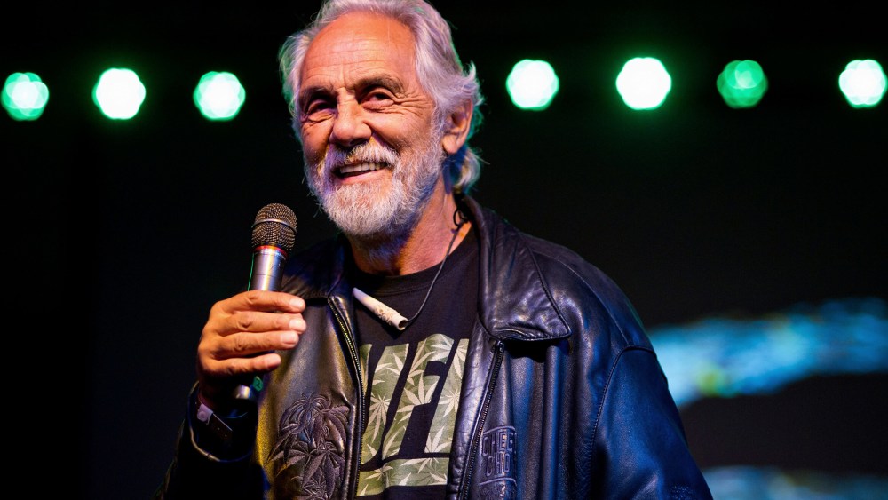 Actor Tommy Chong is pictured at an event on Feb. 17, 2013 in San Bernardino, Calif. (Photo by Jerod Harris/WireImage/Getty)