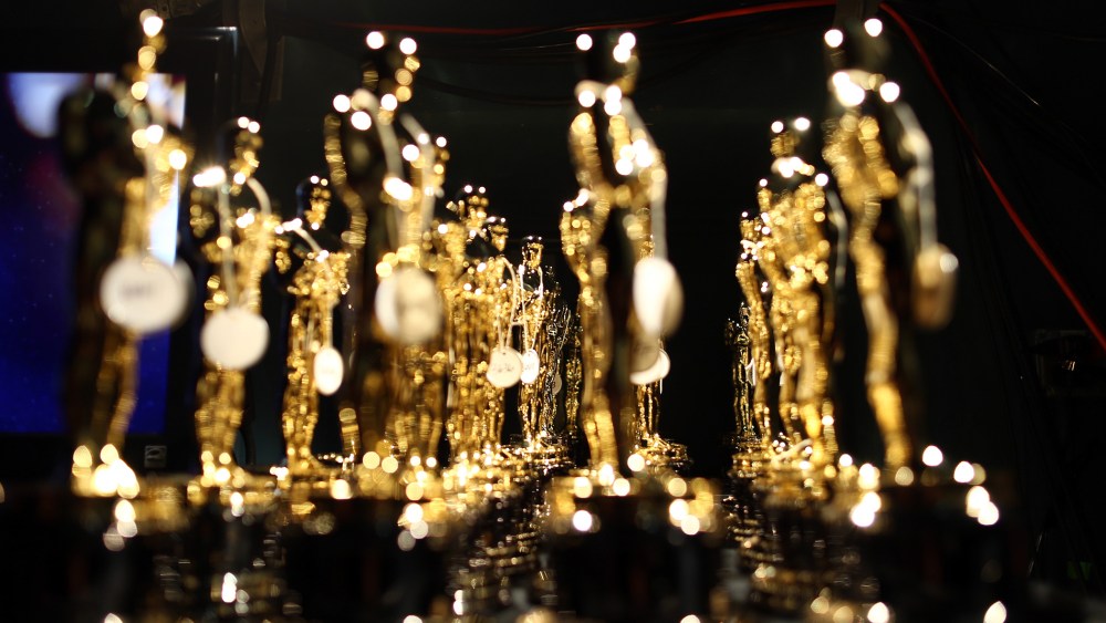 General view of atmosphere backstage during the Oscars held at the Dolby Theatre on Feb. 24, 2013 in Hollywood, Calif. (Photo by Christopher Polk/Getty)