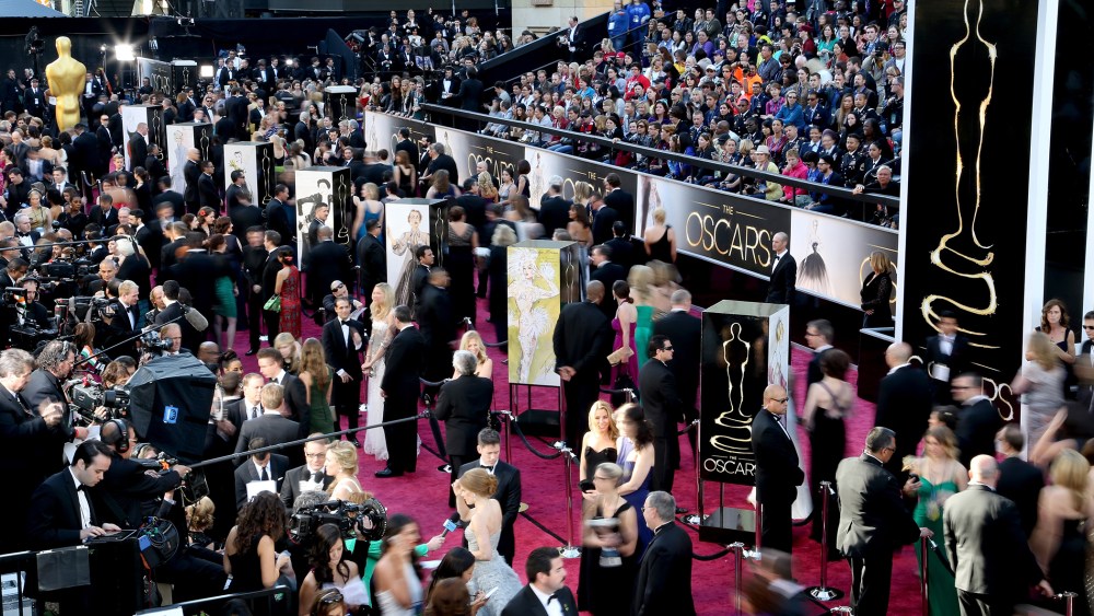 A general view during red carpet arrivals at the Oscars held at Hollywood & Highland Center on February 24, 2013 in Hollywood, Calif. (Photo by Richard Heathcote/Getty)