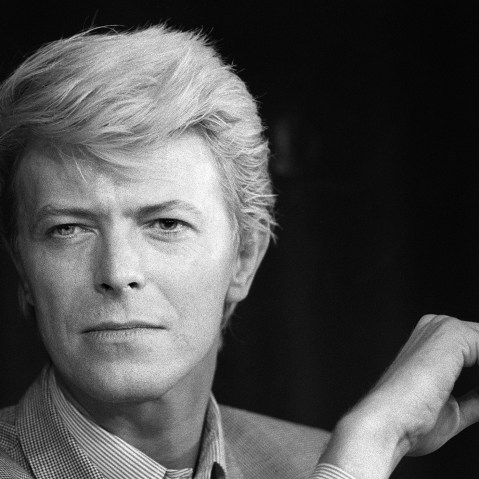 A portrait taken on May 13, 1983 shows British singer David Bowie during a press conference at the 36th Cannes Film Festival. (Photo by Ralph Gatti/AFP/Getty)