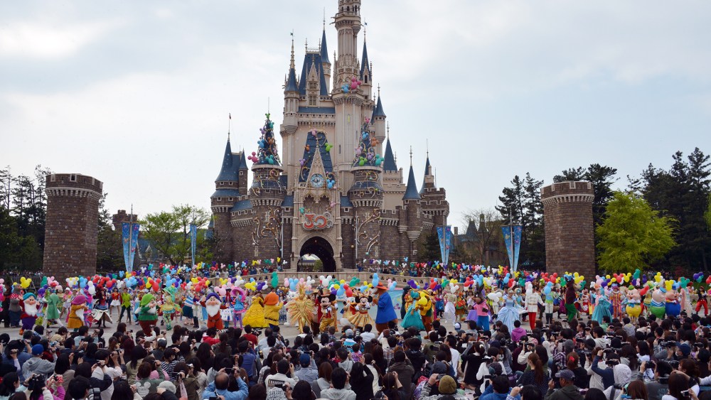 Disney theme park in Urayasu, suburban Tokyo on April 15, 2013. (Photo by Yoshikazu Tsuno/AFP/Getty)