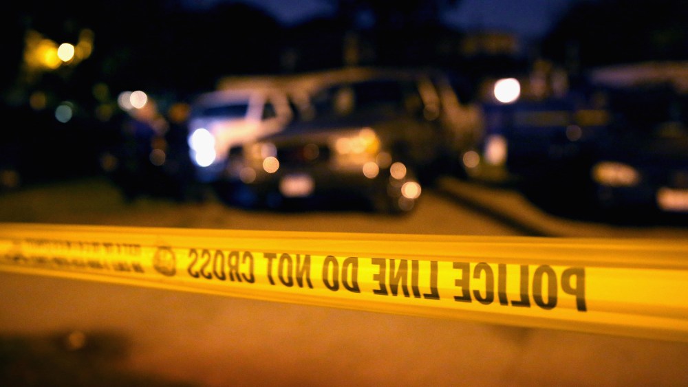 Police tape. (Photo by Scott Olson/Getty)