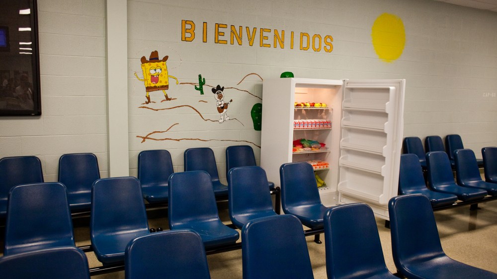The Karnes County Residential Center which houses mother and child ICE (Immigration and Customs Enforcement) detainees is pictured here (Photo by Drew Anthony Smith/Getty).