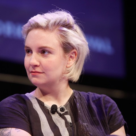 Lena Dunham participates in a discussion with Ariel Levy during the New Yorker Festival on October 10, 2014 in New York, N.Y. (Photo by Thos Robinson/Getty for The New Yorker)