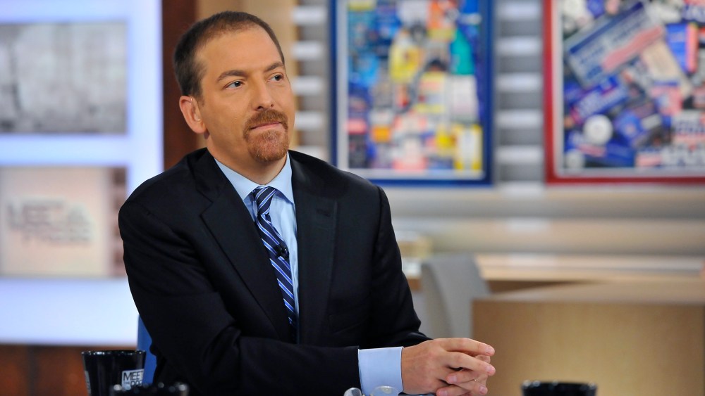 Chuck Todd appears on "Meet the Press" in Washington, D.C. on Oct. 19, 2014. (Photo by William B. Plowman/NBC/NBCU Photo Bank/Getty)