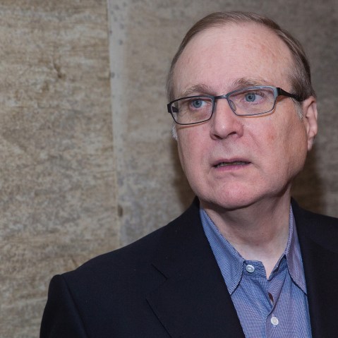 Seattle Seahawks team owner, philanthropist, investor, innovator and Microsoft co-founder Paul Allen attends a charity event at The Edgewater Hotel, Dec. 14, 2014 in Seattle, Wash. (Photo by Mat Hayward/Getty)