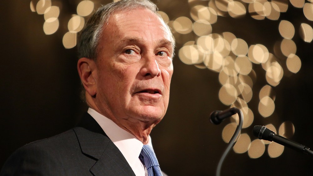 Former Mayor of New York City, Michael Bloomberg, speaks at the "Not One More" Event at Urban Zen on Feb/ 10, 2015 in New York City. (Photo by Monica Schipper/Getty)