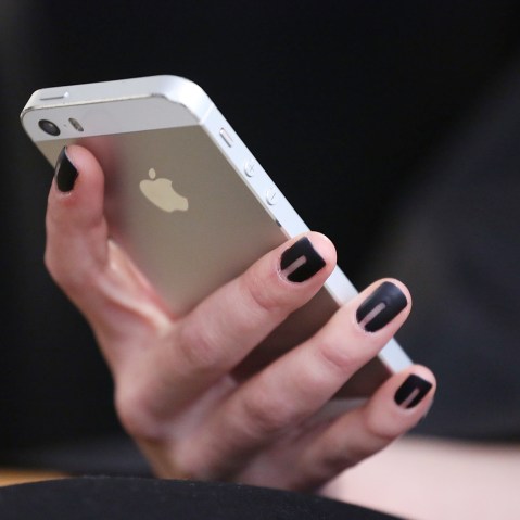 An iPhone. (Photo by Mireya Acierto/Getty)