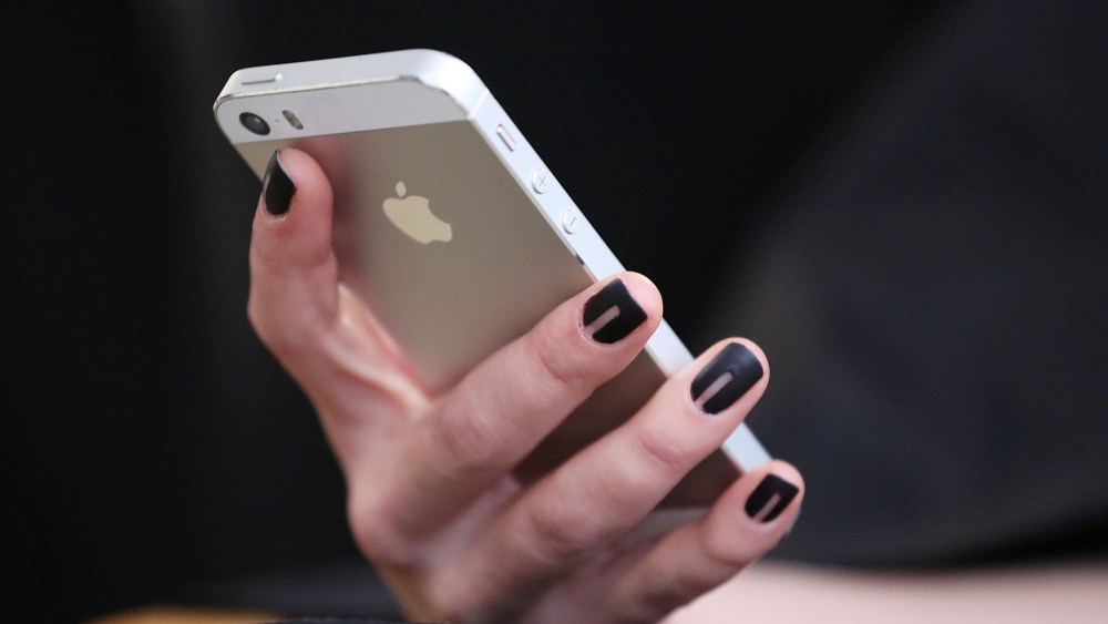 An iPhone. (Photo by Mireya Acierto/Getty)