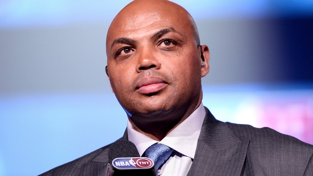 Basketball player Charles Barkley speaks onstage during an event on Feb. 12, 2015 in New York, N.Y. (Photo by Stephen Lovekin/Getty for American Express)