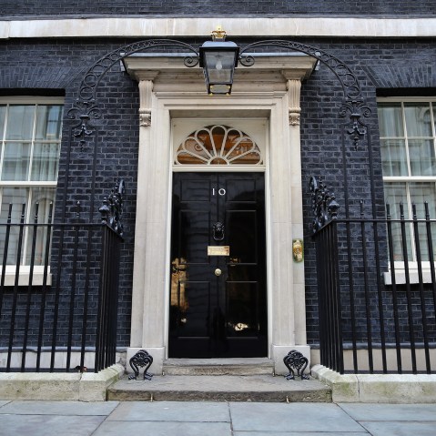 Number 10 Downing Street's front door on Feb. 17, 2015 in London, England. (Photo by Dan Kitwood/Getty)