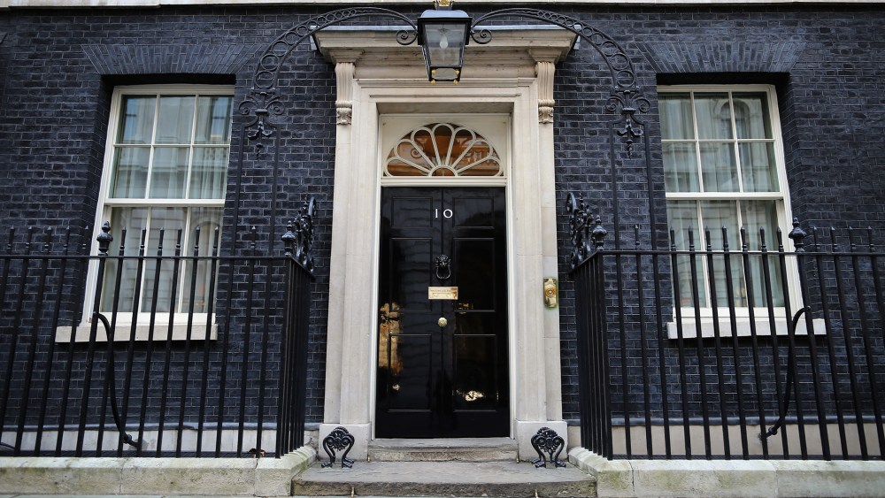 Number 10 Downing Street's front door on Feb. 17, 2015 in London, England. (Photo by Dan Kitwood/Getty)