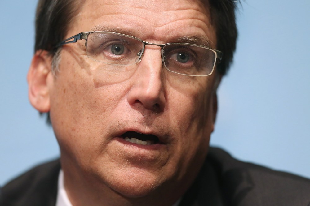 North Carolina Governor Pat McCrory holds a news conference with fellow members of the Republican Governors Association at the U.S. Chamber of Commerce, Feb. 23, 2015. (Photo by Chip Somodevilla/Getty)