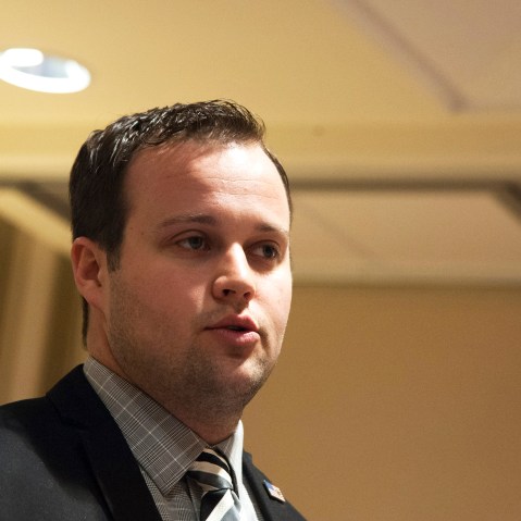 Josh Duggar speaks during the 42nd annual Conservative Political Action Conference (CPAC) at the Gaylord National Resort Hotel and Convention Center on Feb. 28, 2015 in National Harbor, Md. (Photo by Kris Connor/Getty)