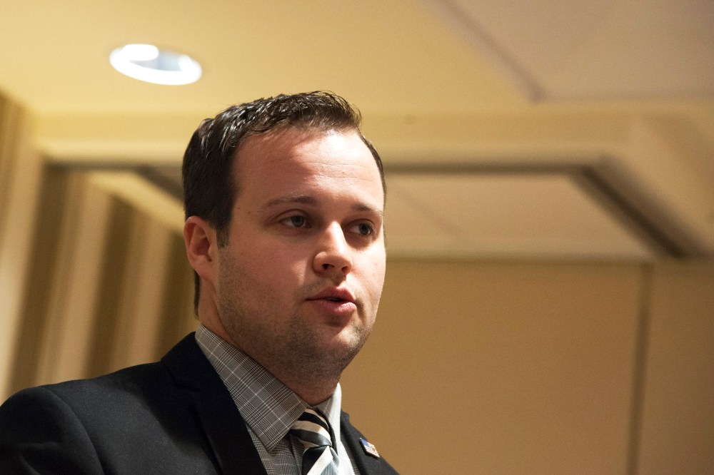 Josh Duggar speaks during the 42nd annual Conservative Political Action Conference (CPAC) at the Gaylord National Resort Hotel and Convention Center on Feb. 28, 2015 in National Harbor, Md. (Photo by Kris Connor/Getty)