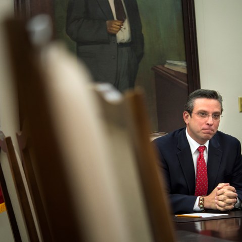 Puerto Rico Governor Alejandro García Padilla is photographed in San Juan, Puerto Rico, on November 19, 2013. (Photo by Nikki Kahn/The Washington Post/Getty)