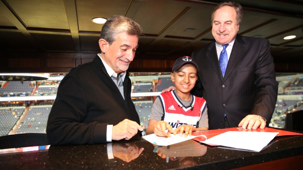 The Washington Wizards signed Nitin Ramachandran for the game against the Charlotte Hornets on March 27, 2015 at Verizon Center in Washington, DC. (Photo by Ned Dishman/NBAE via Getty)