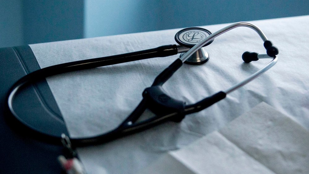 A stethoscope sits on an examination table in an exam room at a Community Clinic Inc. health center in Takoma Park, Maryland, April 8, 2015. (Photo by Andrew Harrer/Bloomberg/Getty)