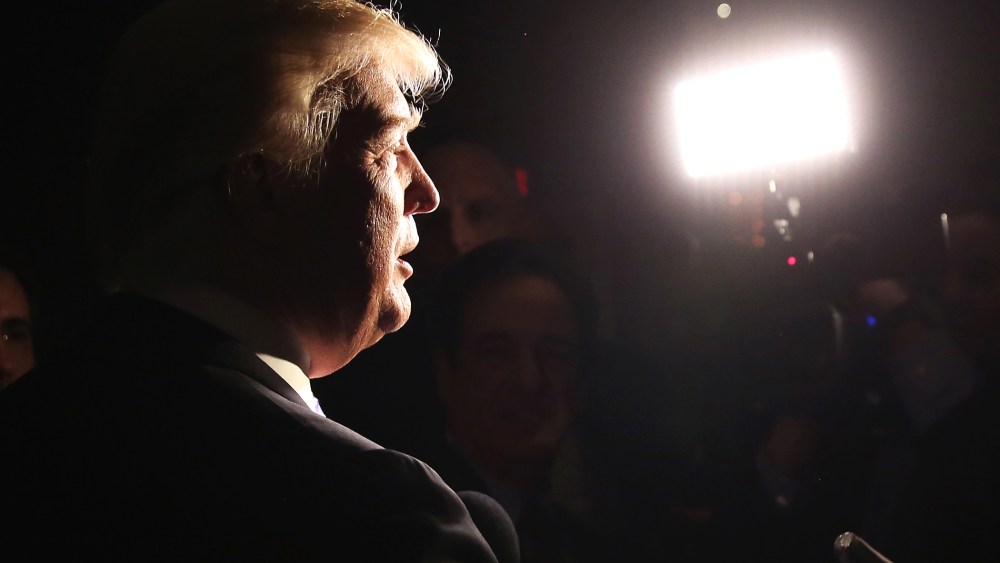 Real estate magnate Donald Trump speaks at the New York County Republican Committee Annual Lincoln Day Dinner on Feb. 12, 2014 in New York, N.Y. (Photo by John Moore/Getty)