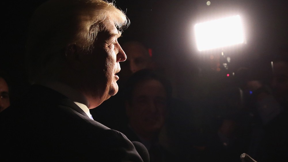 Donald Trump speaks at the New York County Republican Committee Annual Lincoln Day Dinner on Feb. 12, 2014 in N.Y. (Photo by John Moore/Getty)