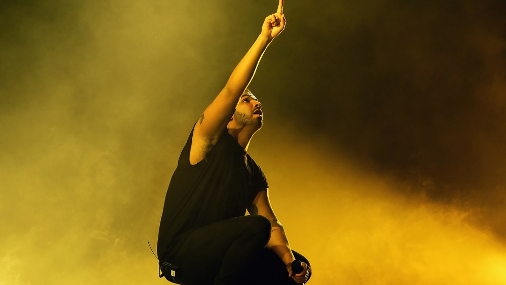 Rapper Drake performs onstage during the 2015 Coachella Valley Music & Arts Festival on April 12, 2015 in Indio, Calif. (Photo by Kevin Winter/Coachella/Getty)