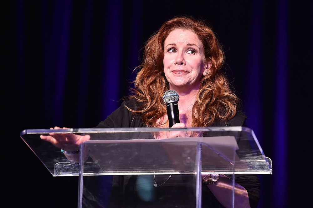 Actress Melissa Gilbert onstage at the Atlanta Ultimate Women's Expo. (Photo by Paras Griffin/Getty)