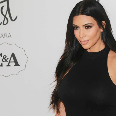Kim Kardashian poses for pictures during the launching of her clothing line for Brazilian retailer C&A at Shopping Iguatemi on May 11, 2015 in Sao Paulo, Brazil. (Photo by Vanessa Carvalho/Brazil Photo Press/LatinContent/Getty)