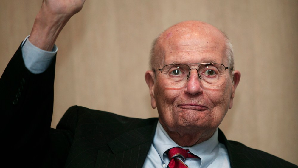 U.S. Rep. John Dingell (D-MI), 87, the longest serving member of Congress in U.S. history, announces his retirement at a luncheon Feb. 24, 2014 in Southgate, Mich. (Photo by Bill Pugliano/Getty)