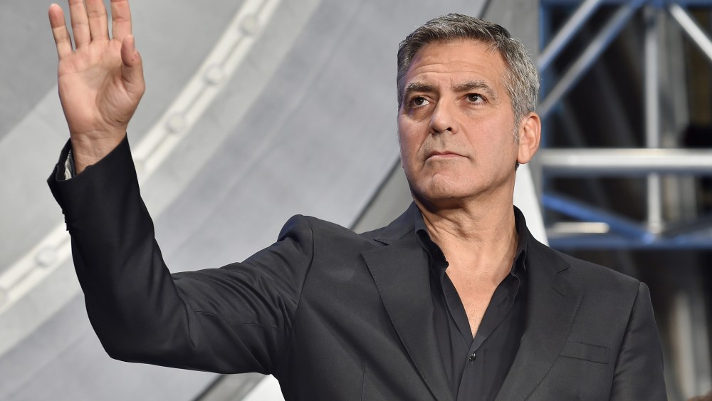 Actor George Clooney attends the Tokyo premiere of "Tomorrowland" at Roppongi Hills on May 25, 2015 in Tokyo, Japan. (Photo by Atsushi Tomura/Getty)