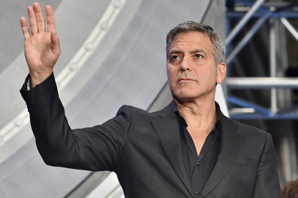 Actor George Clooney attends the Tokyo premiere of "Tomorrowland" at Roppongi Hills on May 25, 2015 in Tokyo, Japan. (Photo by Atsushi Tomura/Getty)