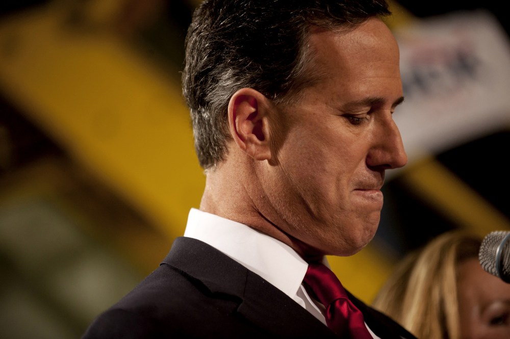 Former U.S. Senator Rick Santorum (R-PA) announces his candidacy for the 2016 Republican nomination for president at Penn United Technologies May 27, 2015 in Cabot, Penn. (Photo by Jeff Swensen/Getty)