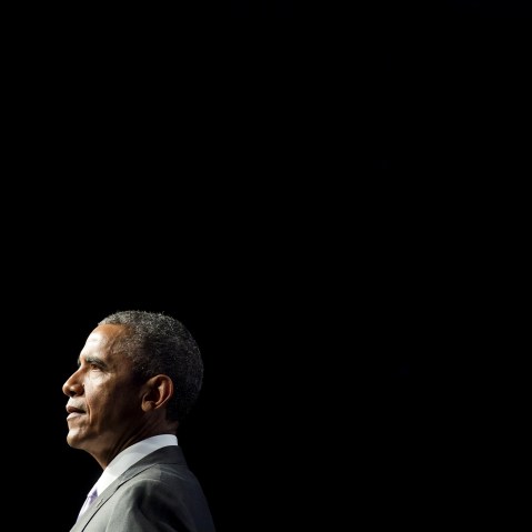 President Barack Obama speaks about healthcare reforms and the Affordable Care Act, known as Obamacare, during the Catholic Hospital Association Conference in Washington, DC, June 9, 2015. (Photo by Saul Loeb/AFP/Getty)