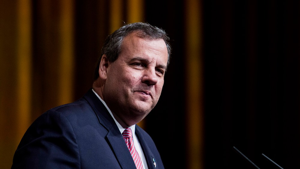 Chris Christie, governor of New Jersey, pauses while speaking during the Faith and Freedom Coalition's "Road to Majority" conference in Washington, D.C., June 19, 2015. (Photo by Drew Angerer/Bloomberg/Getty)