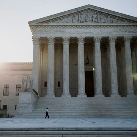The U.S. Supreme Court stands in Washington, D.C., June 22, 2015. (Photo by Drew Angerer/Bloomberg/Getty)