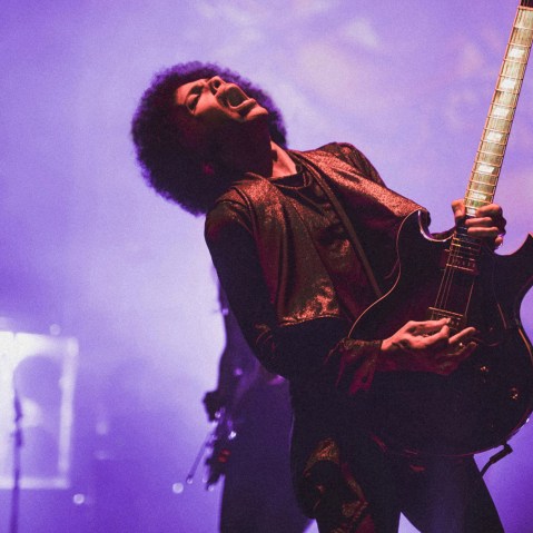 Prince performs onstage at Warner Theatre on June 14, 2015 in Washington, DC. (Photo by Karrah Kobus/NPG Records/Getty)