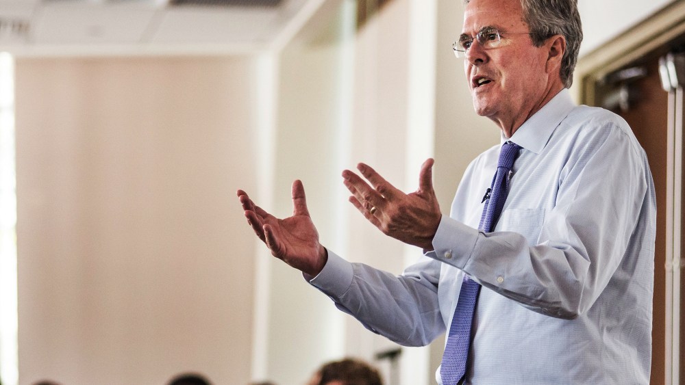 Republican presidential candidate and former Florida Gov. Jeb Bush (