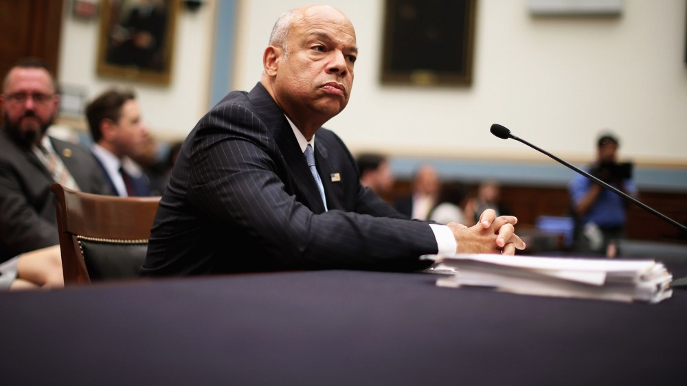 U.S. Homeland Security Secretary Jeh Johnson testifies before the House Judiciary Committee about oversight of the department July 14, 2015 in Washington, D.C. (Photo by Chip Somodevilla/Getty)
