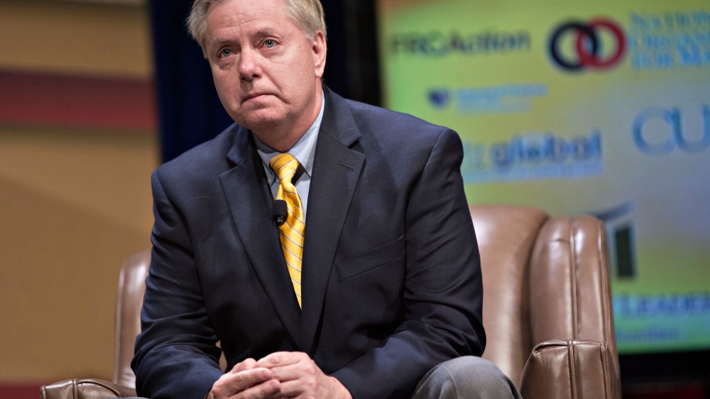 Senator Lindsey Graham (Photo by Daniel Acker/Bloomberg/Getty).