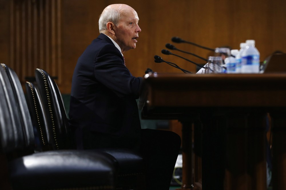 IRS Commissioner John Koskinen testifies before the Senate Judiciary's Oversight, Agency Action, Federal Rights and Federal Courts Subcommittee on Capitol Hill July 29, 2015 in Washington, DC. (Photo by Chip Somodevilla/Getty)