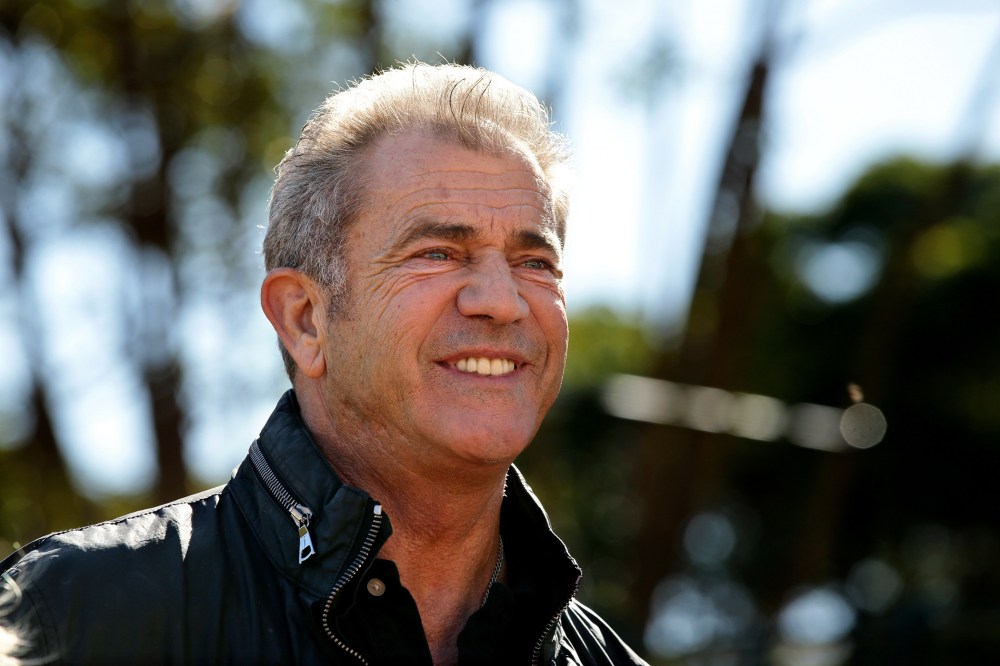 Mel Gibson speaks during an event at Fox Studios, Moore Park in Sydney, New South Wales on July 30, 2015. (Photo by Gregg Porteous/Newspix/Getty)